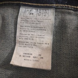 Jupe longue en jean Pimkie évasée bleu délavé – Taille 34 vintage Y2K