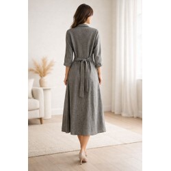 Robe chemise OPUS WUTA en lin & coton – Taille 38 | Fripencia