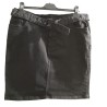 Jupe en jean noire Janina taille 44 avec ceinture – Très bon état