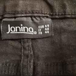 Jupe en jean noire Janina taille 44 avec ceinture – Très bon état