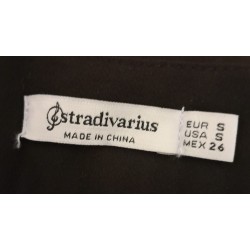 Jupe midi plissée noire Stradivarius taille S femme