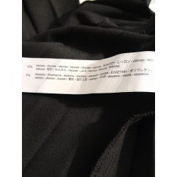 Jupe midi plissée noire Stradivarius taille S femme