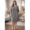 Robe grise en maille Cartoon T42 femme – Fripencia