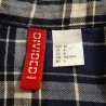 Chemise à carreaux bleu marine H&M Divided femme taille 36