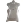 Top blanc brodé PIMKIE 100% coton femme taille M | Fripencia