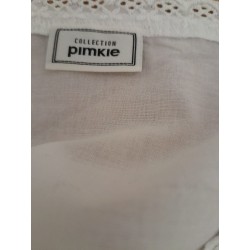 Top blanc brodé PIMKIE 100% coton femme taille M | Fripencia