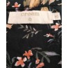Robe longue bohème fleurie Cream noire – Taille 40 | Fripencia