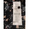 Robe longue bohème fleurie Cream noire – Taille 40 | Fripencia