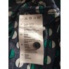 Blouse femme coton bleu marine motifs géométriques T42 – Up2Fashion | Fripencia