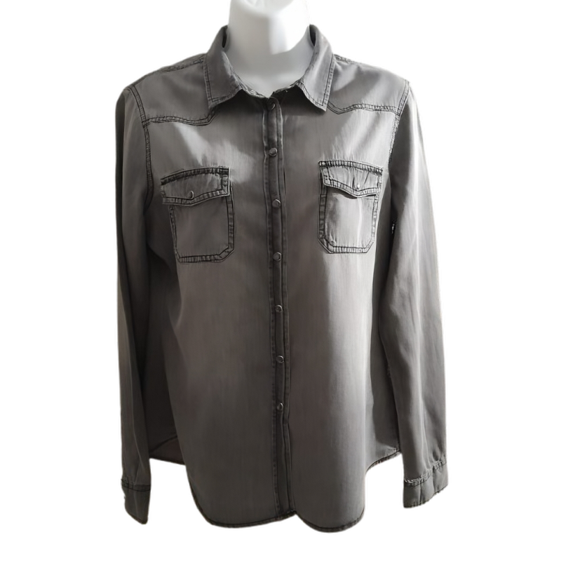 Chemise grise Up2Fashion femme – Taille 38 (M)