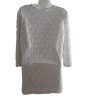 Tunique gris perle à motifs relief VERSE – Taille 40