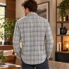 Chemise Homme Bugatti à Carreaux Gris XL 43/44 | 100% Coton