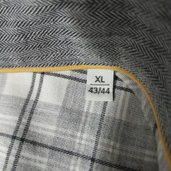 Chemise Homme Bugatti à Carreaux Gris XL 43/44 | 100% Coton